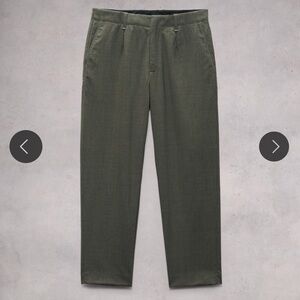 rag & bone Dusty Green Shift Tropical Wool Pant Relaxed Fit
